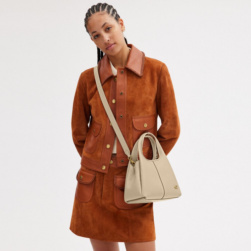 Coach Lana Shoulder Bag 23 Brass Ivory