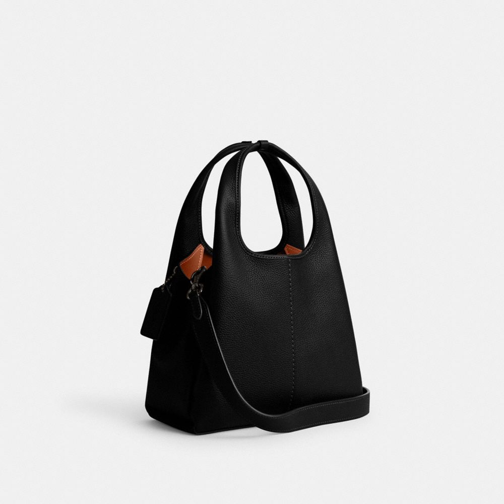 Coach Lana Shoulder Bag 23 Pewter Black