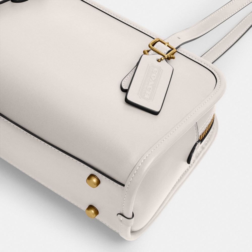 Coach Swing Zip Bag Brass Chalk