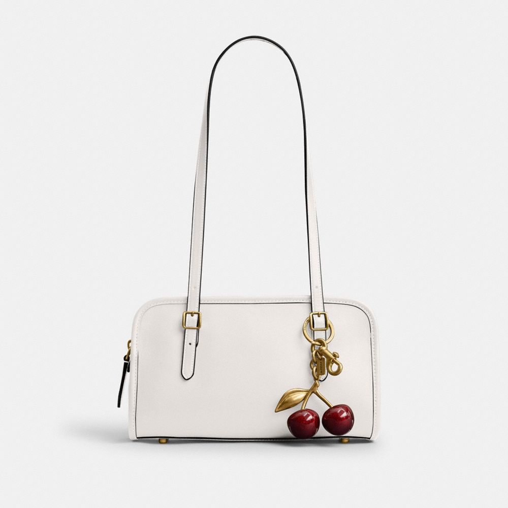 Coach Swing Zip Bag Brass Chalk