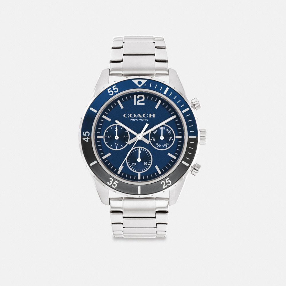 Coach Cole Watch, 44 Mm Stainless Steel