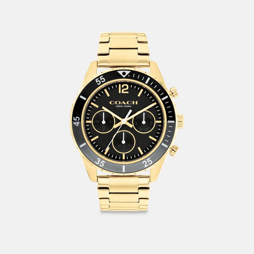 Coach Cole Watch, 44 Mm Gold