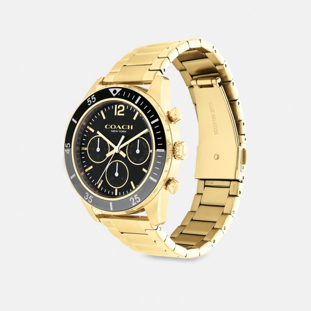 Coach Cole Watch, 44 Mm Gold