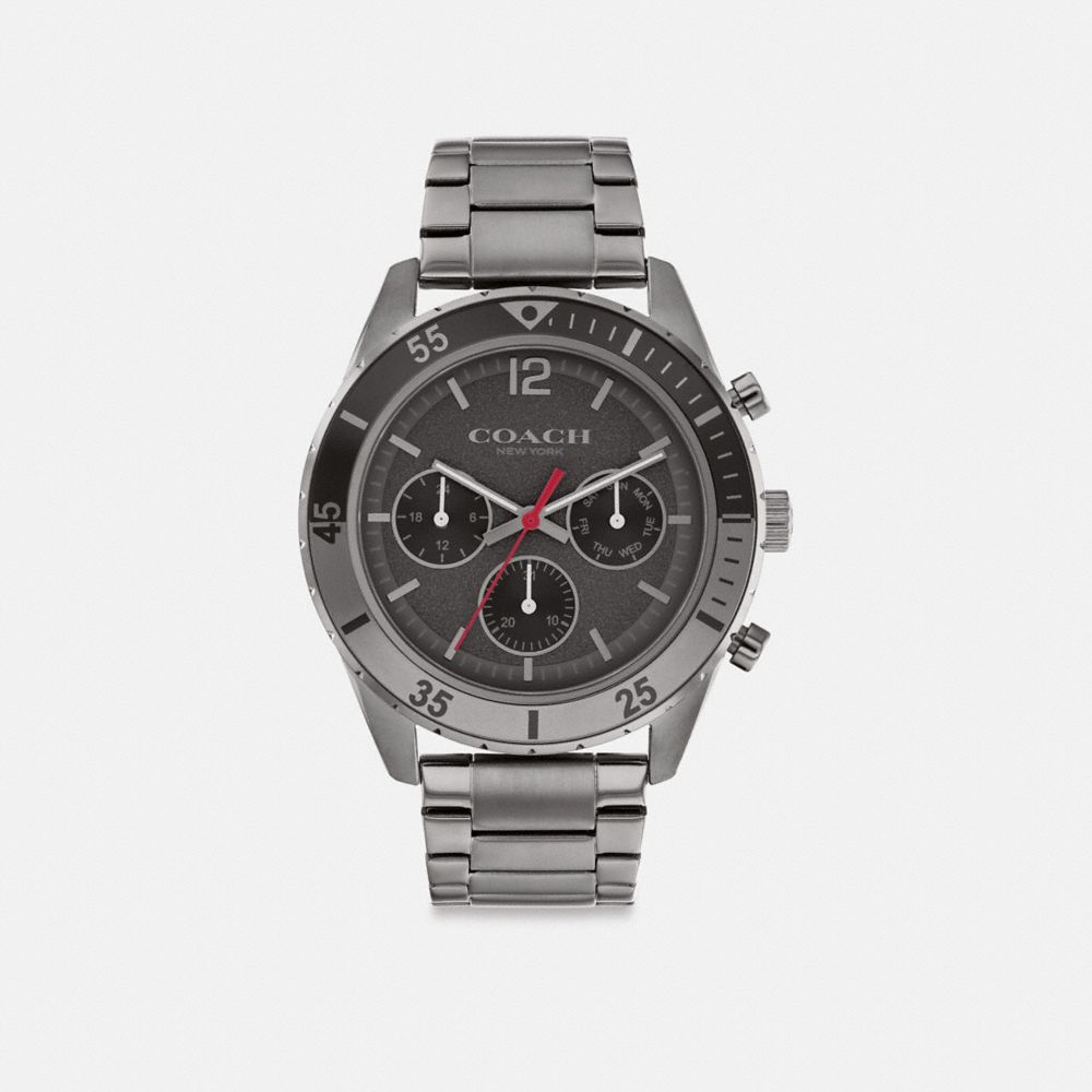 Coach Cole Watch, 44 Mm Dark Grey