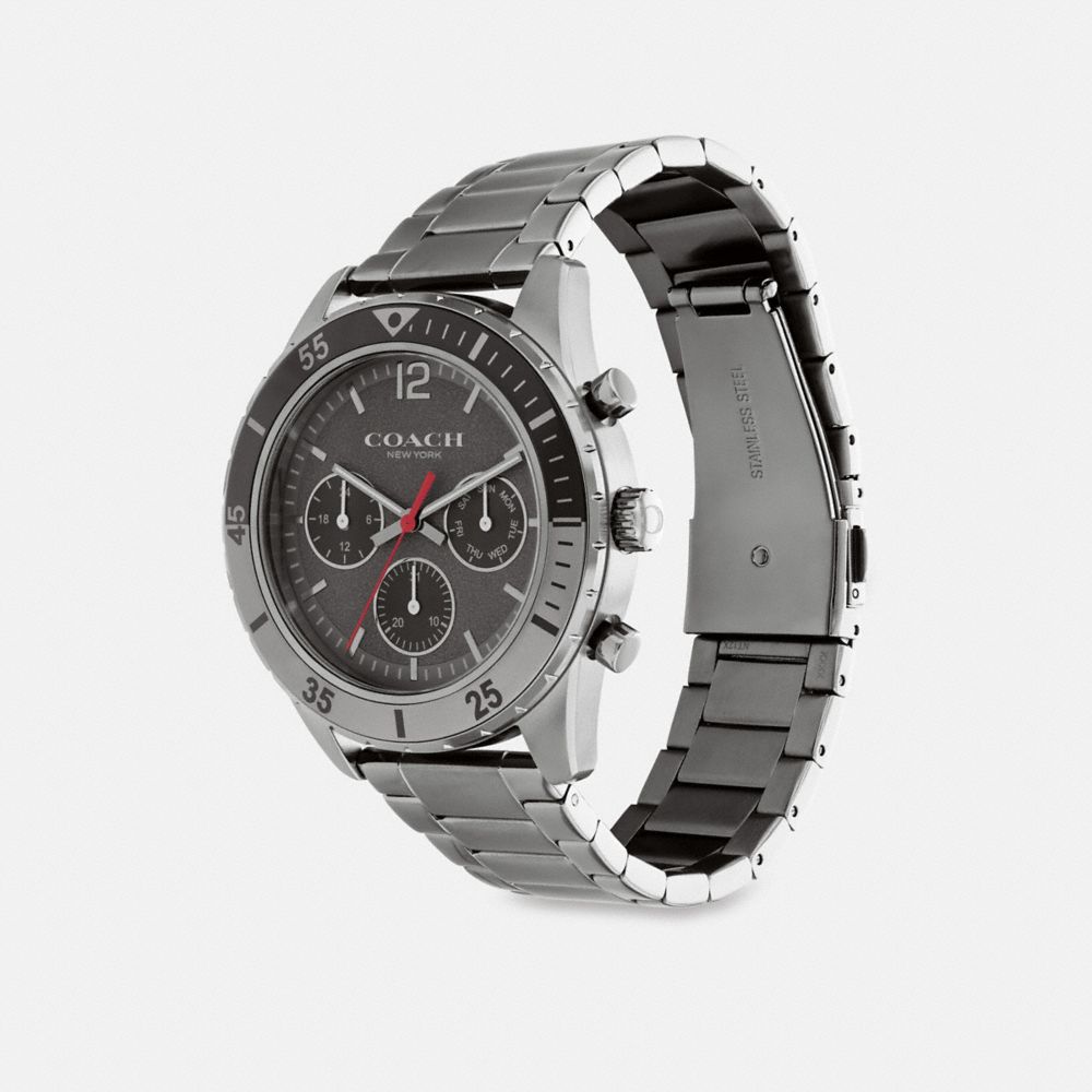 Coach Cole Watch, 44 Mm Dark Grey