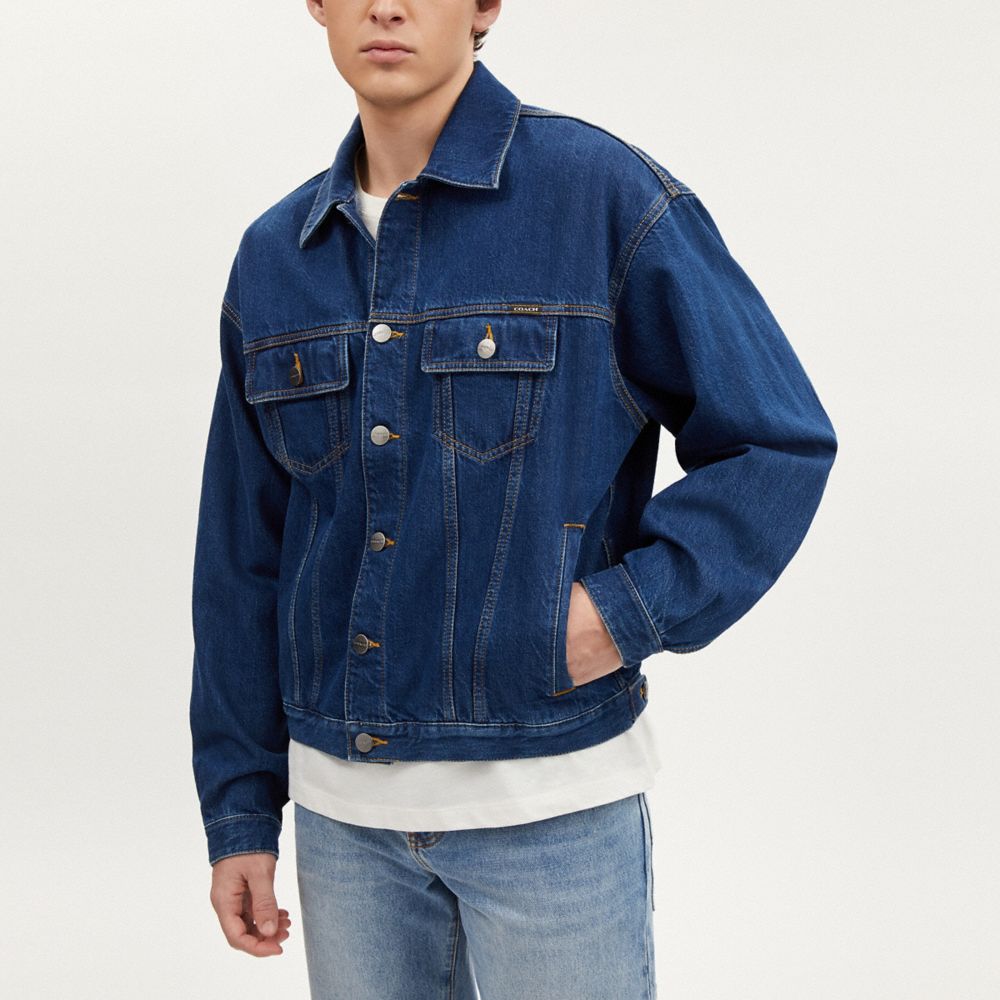 Coach Denim Jacket Dark Wash