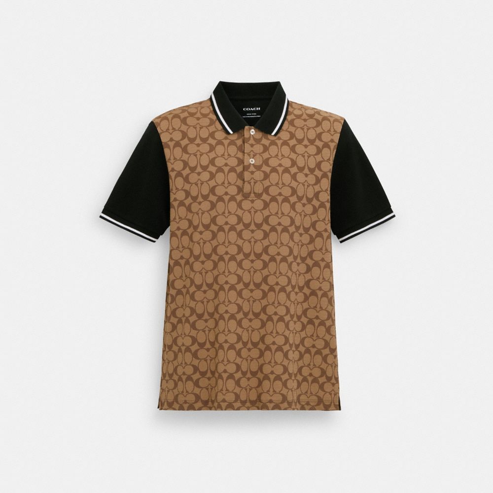 Coach Signature Polo Khaki Signature