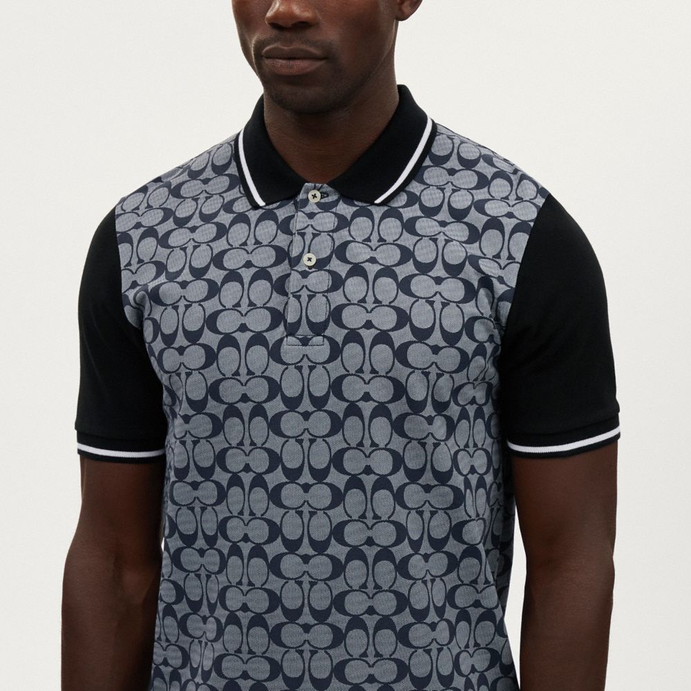 Coach Signature Polo Chambray Signature