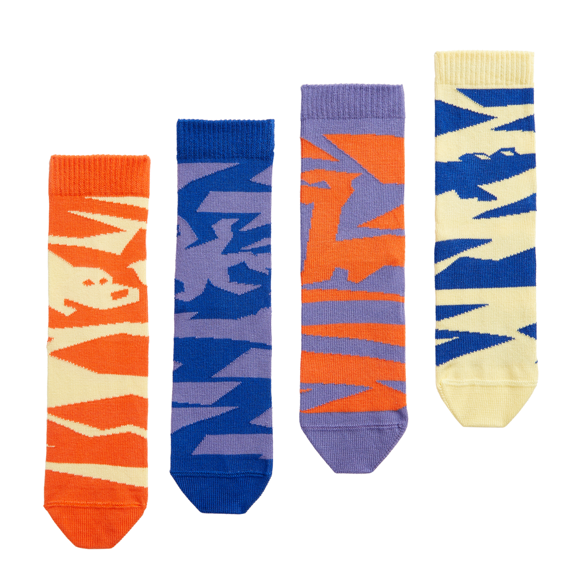 On Kids’ Sock 4-Pack Blueberry | Flame