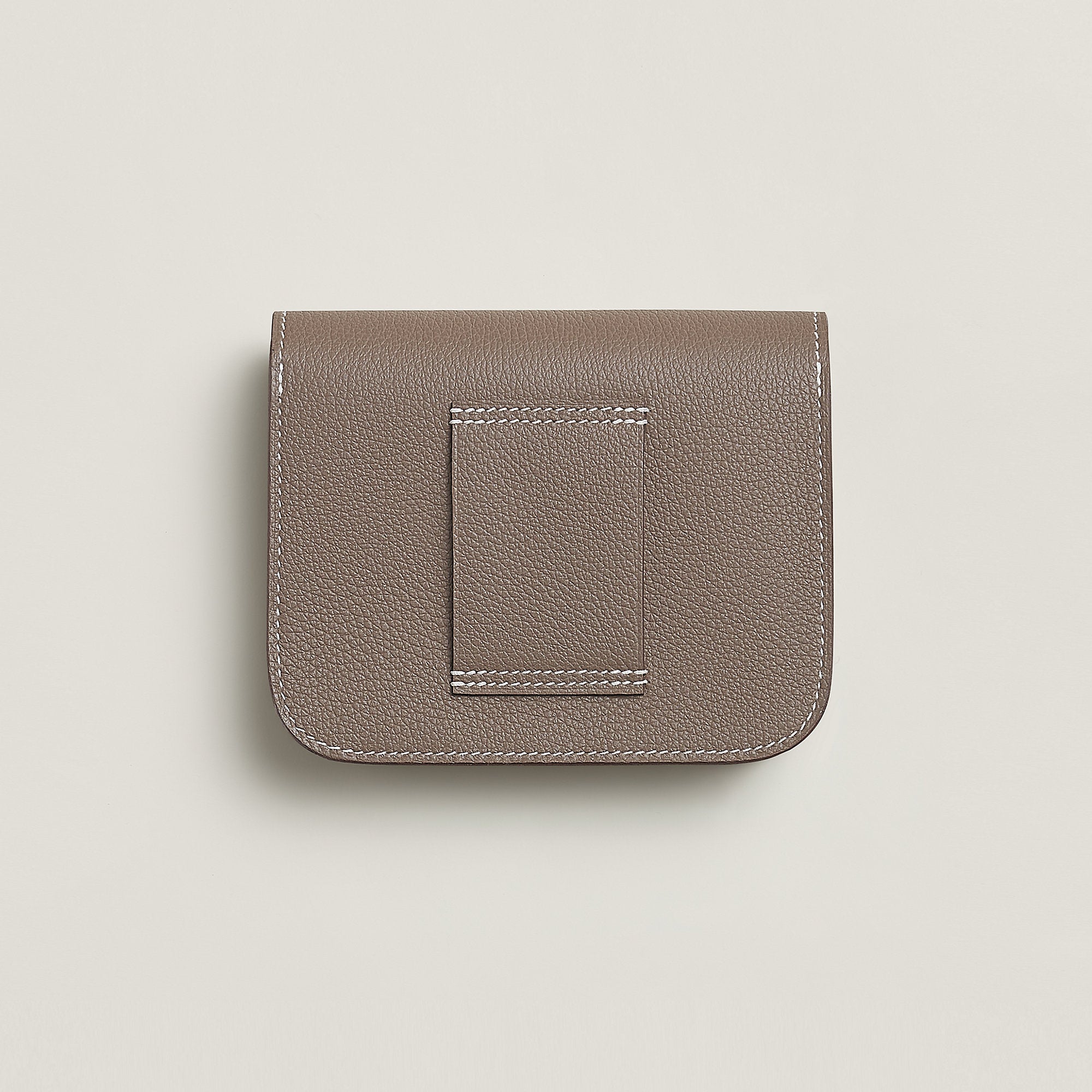 Hermes Constance Slim Bi Wallet Bleu Saphir
