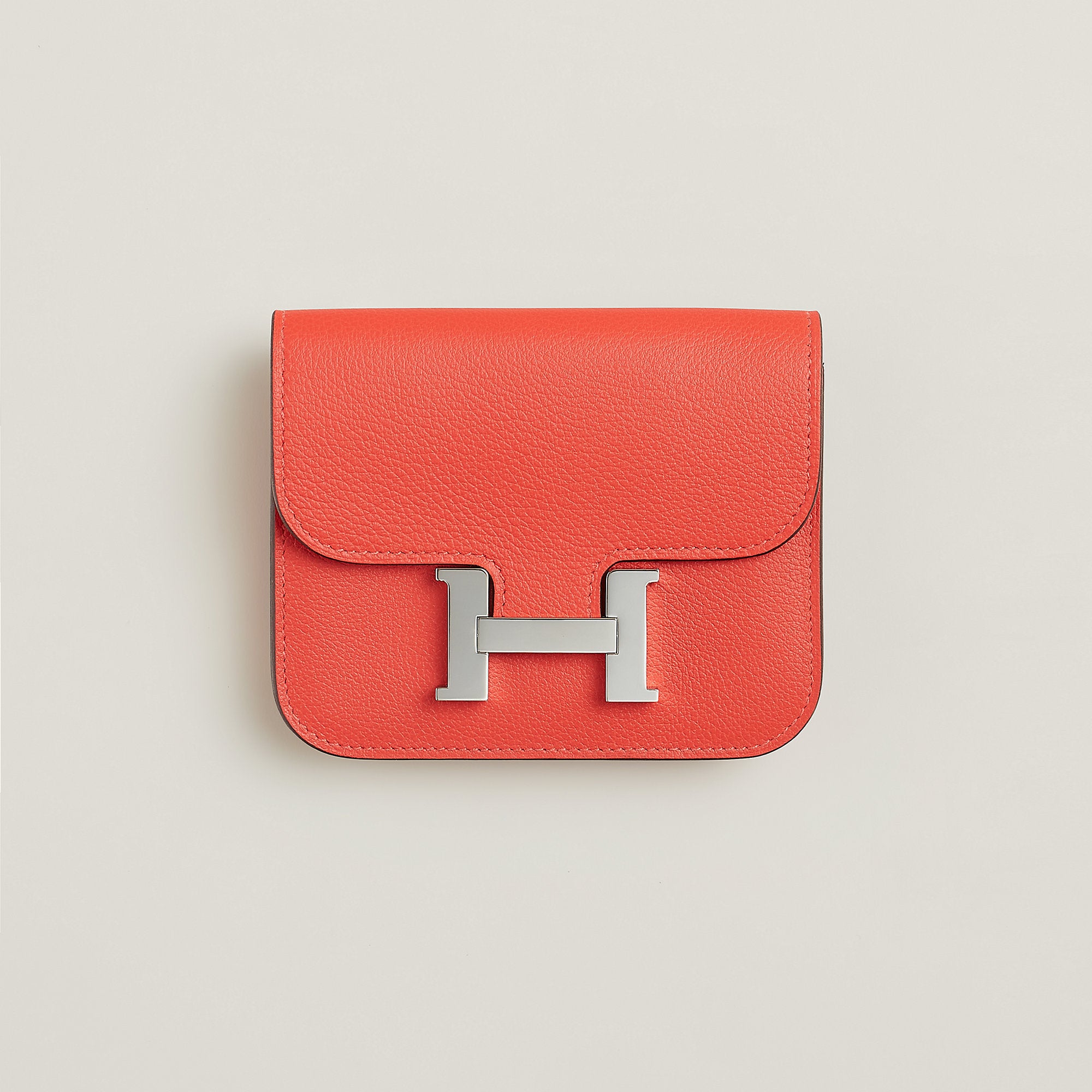 Hermes Constance Slim Bi Wallet Bleu Saphir
