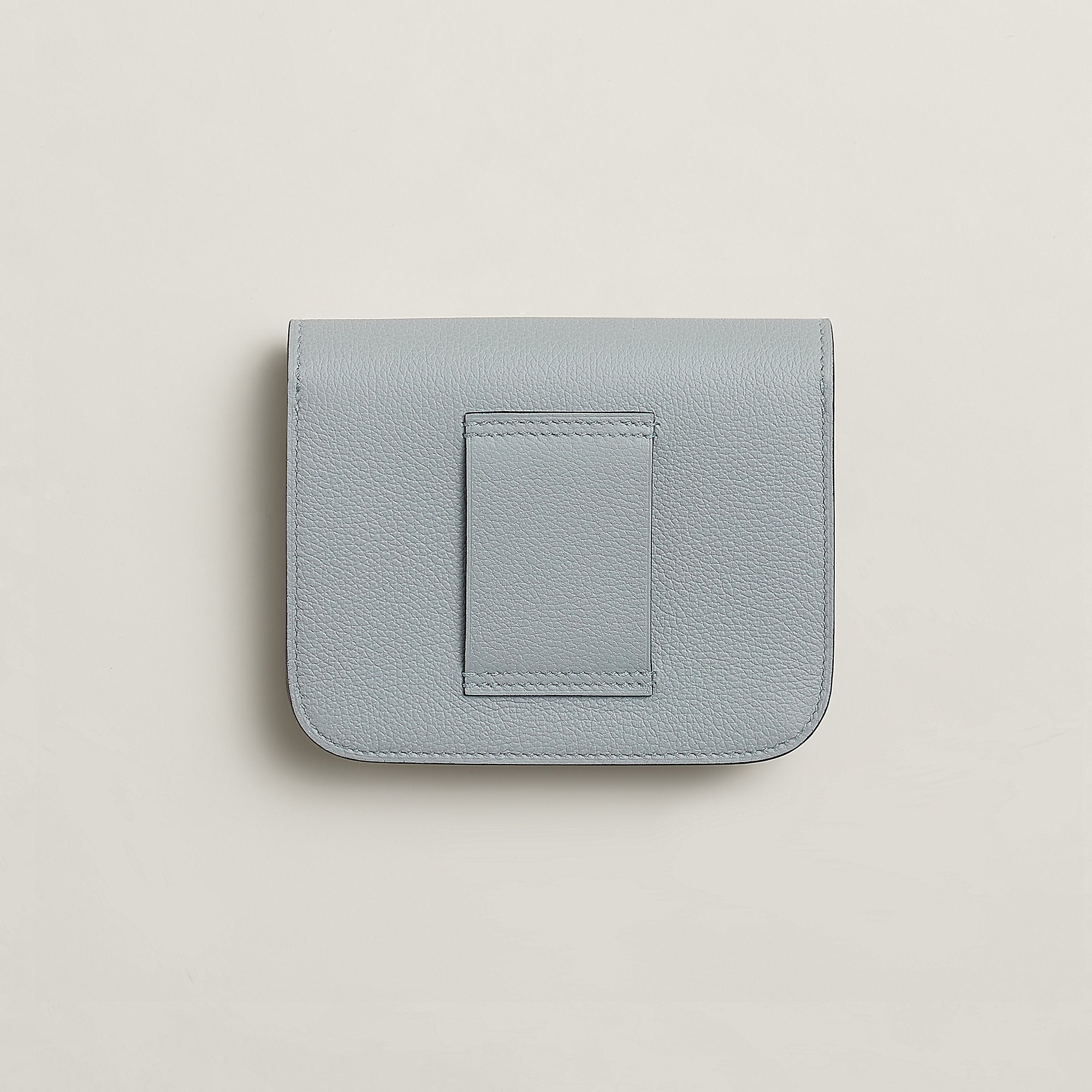 Hermes Constance Slim Bi Wallet Bleu Saphir