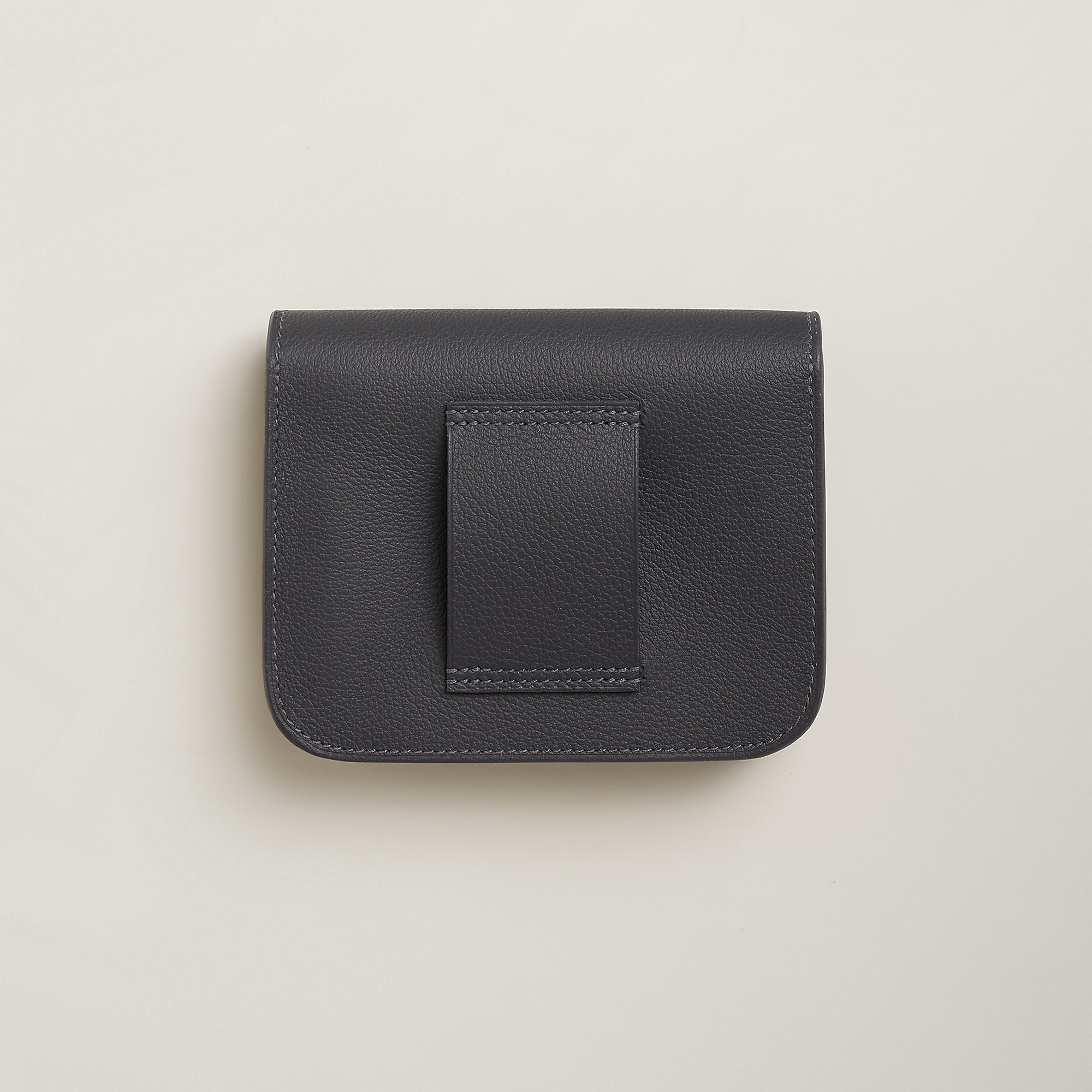 Hermes Constance Slim Bi Wallet Bleu Saphir