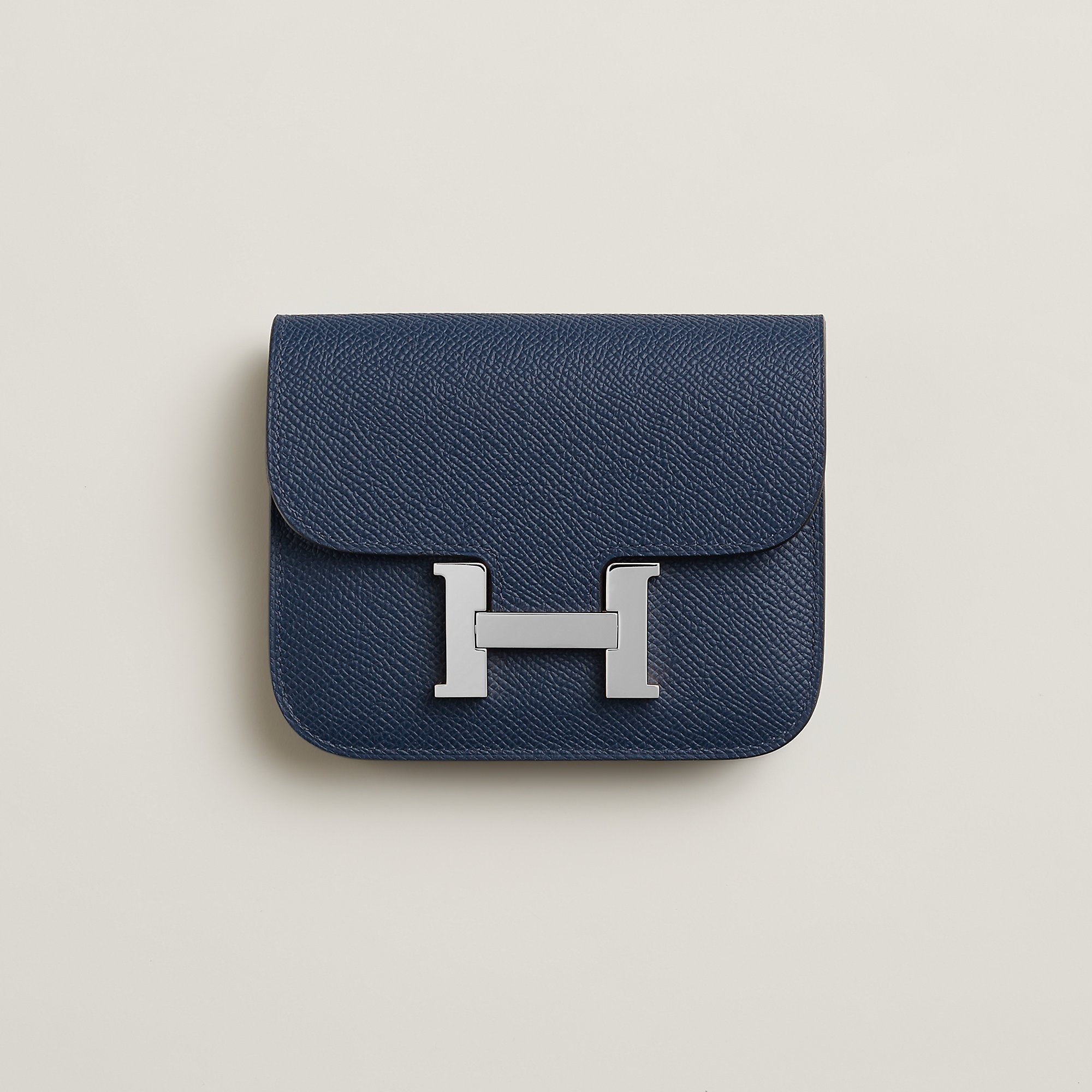 Hermes Constance Slim Wallet Navy