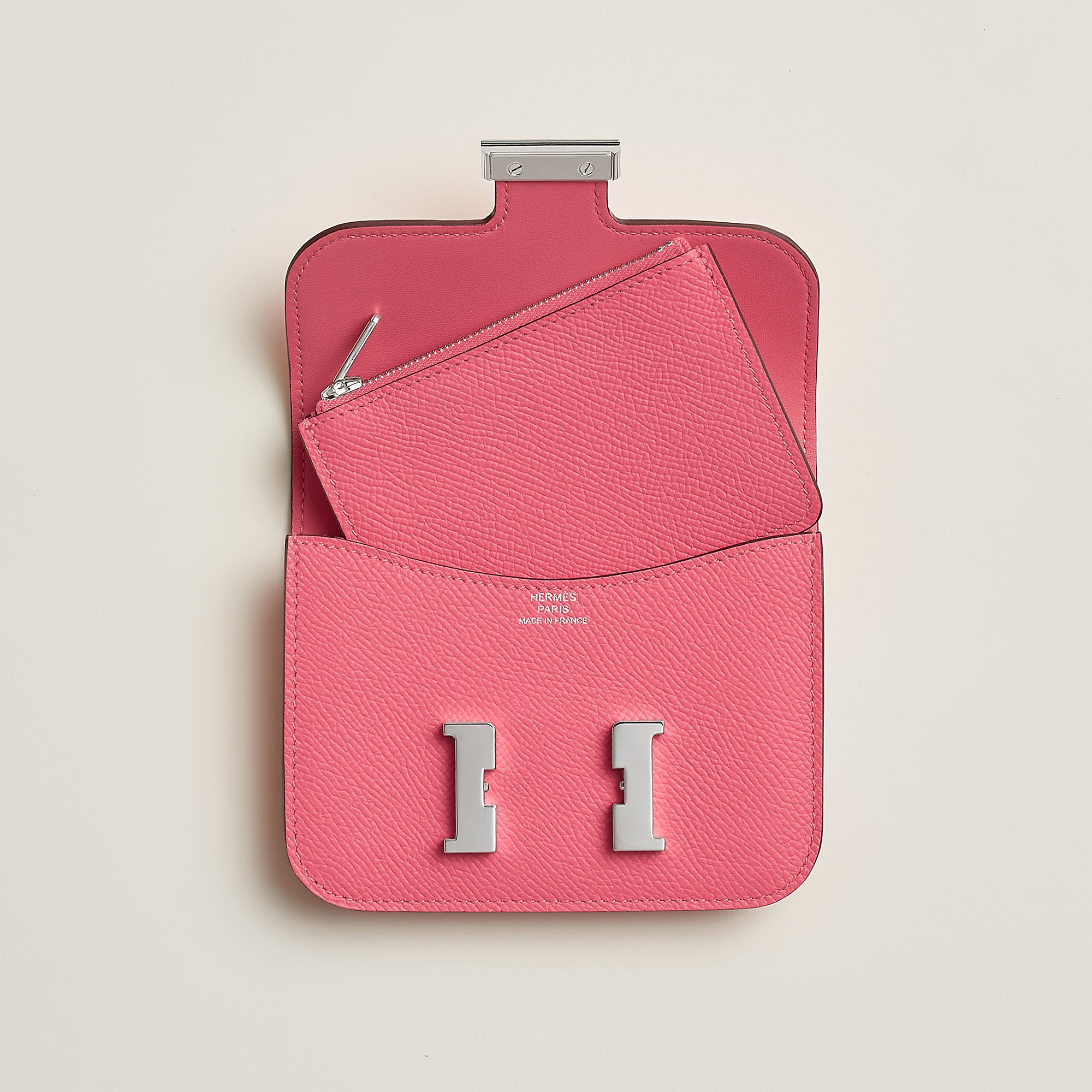 Hermes Constance Slim Wallet Bleu Saphir