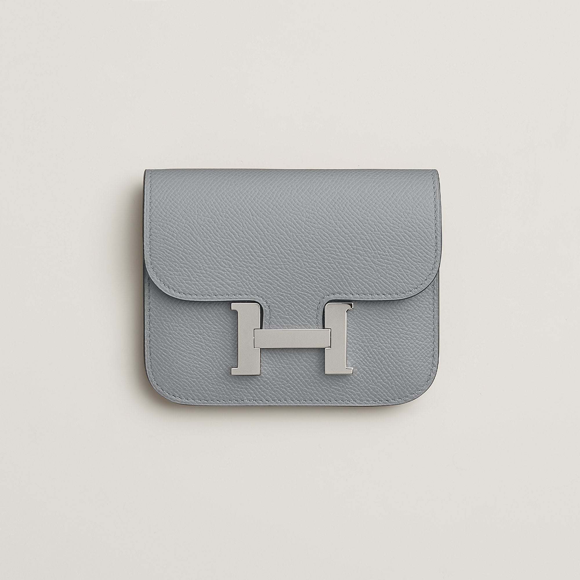 Hermes Constance Slim Wallet Bleu Saphir