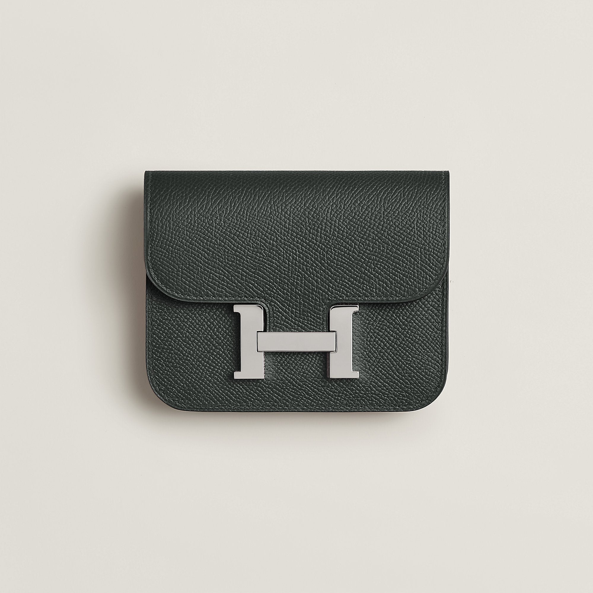 Hermes Constance Slim Wallet Bleu Saphir