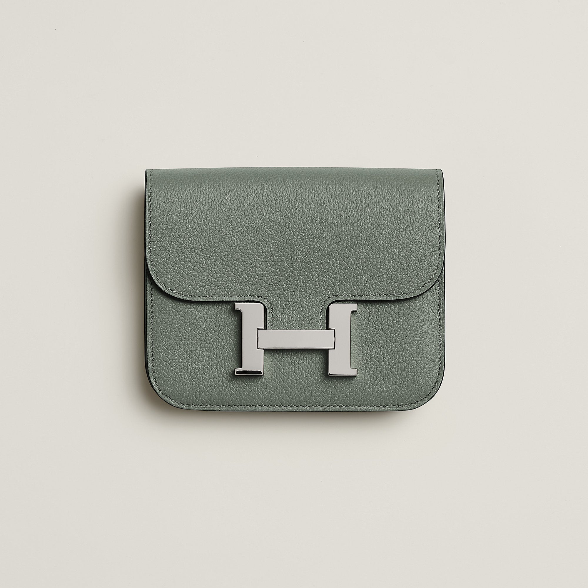 Hermes Constance Slim Wallet Bleu Saphir
