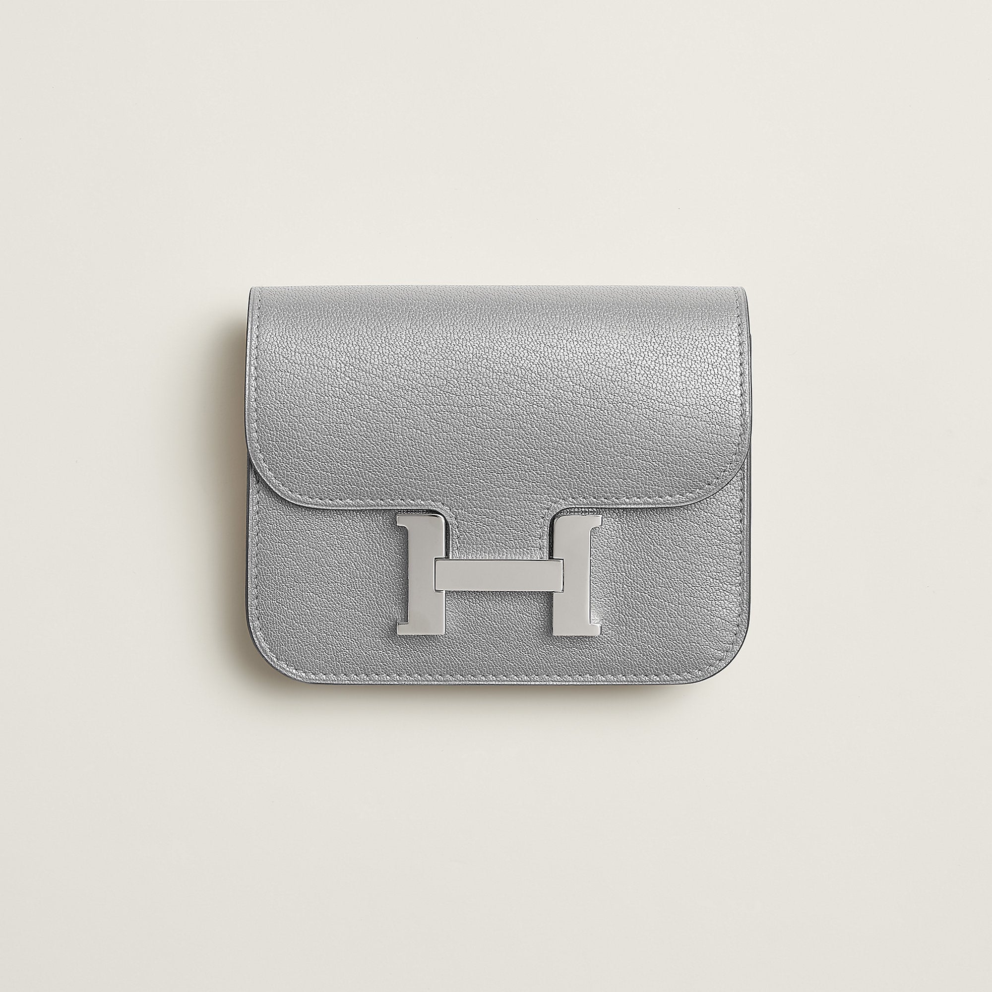 Hermes Constance Slim Wallet Bleu Saphir