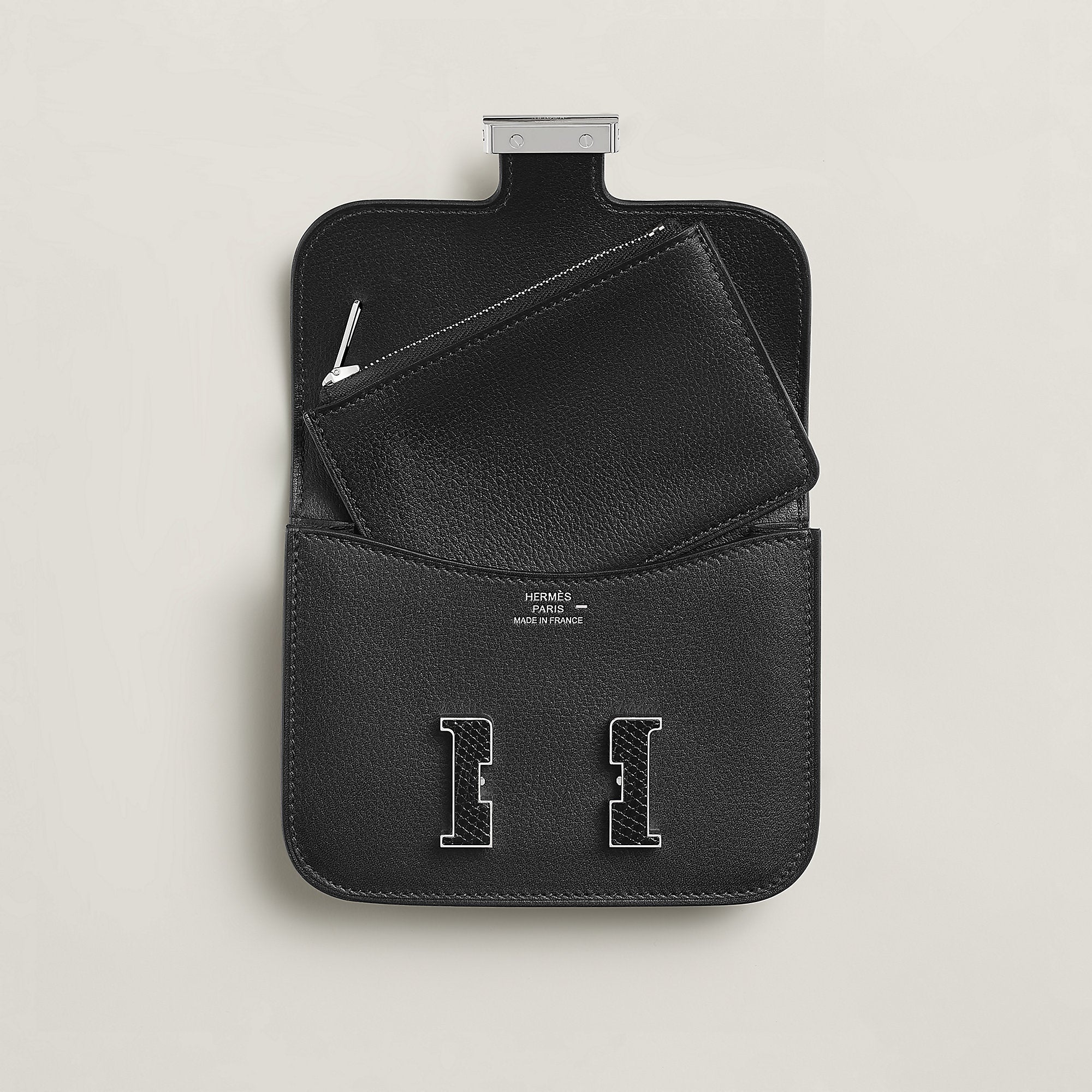 Hermes Constance Slim Wallet Noir