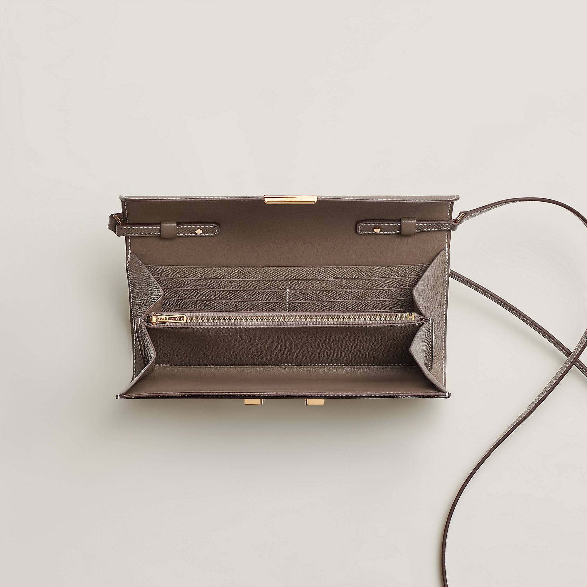 Hermes Constance To Go Wallet Biscuit