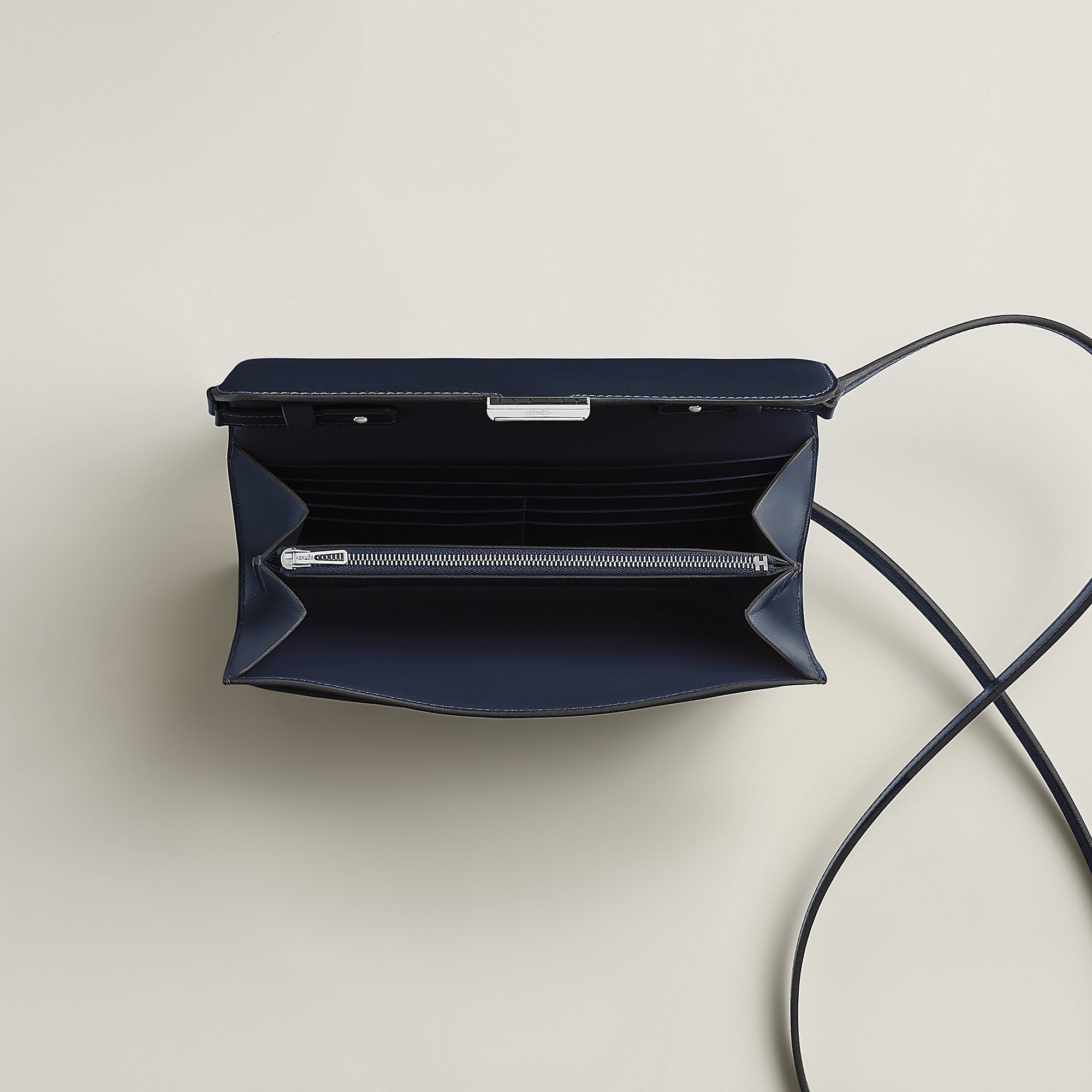 Hermes Constance To Go Wallet Bleu Thalassa
