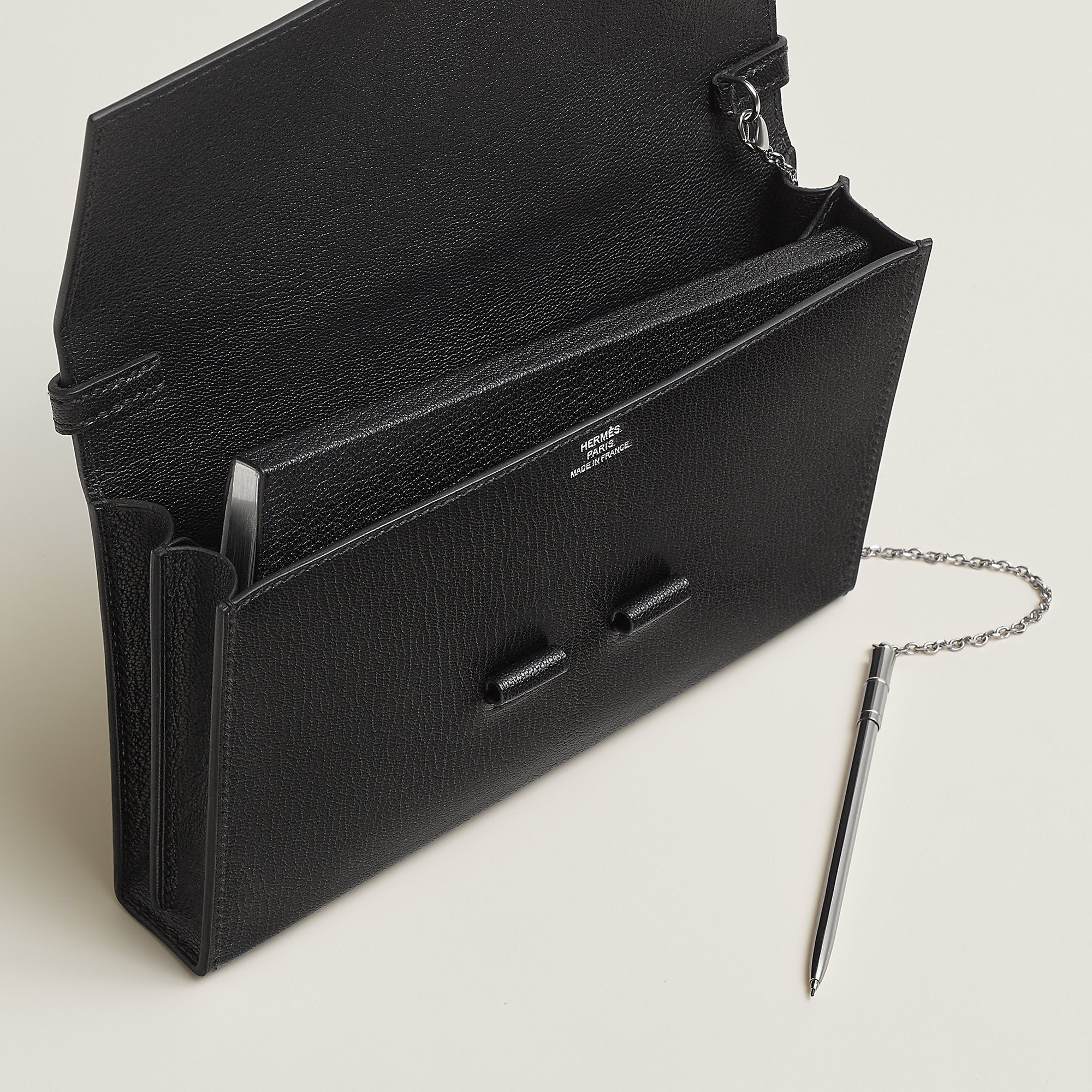 Hermes Coulisseaux To Go Wallet Noir