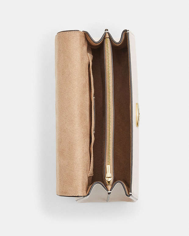 Eliza Top Handle Smooth Leather-Gold-Chalk Smooth Leather-Gold-Chalk