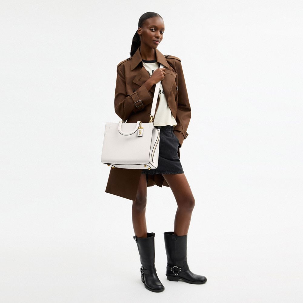 Coach Rogue Bag Brass Chalk
