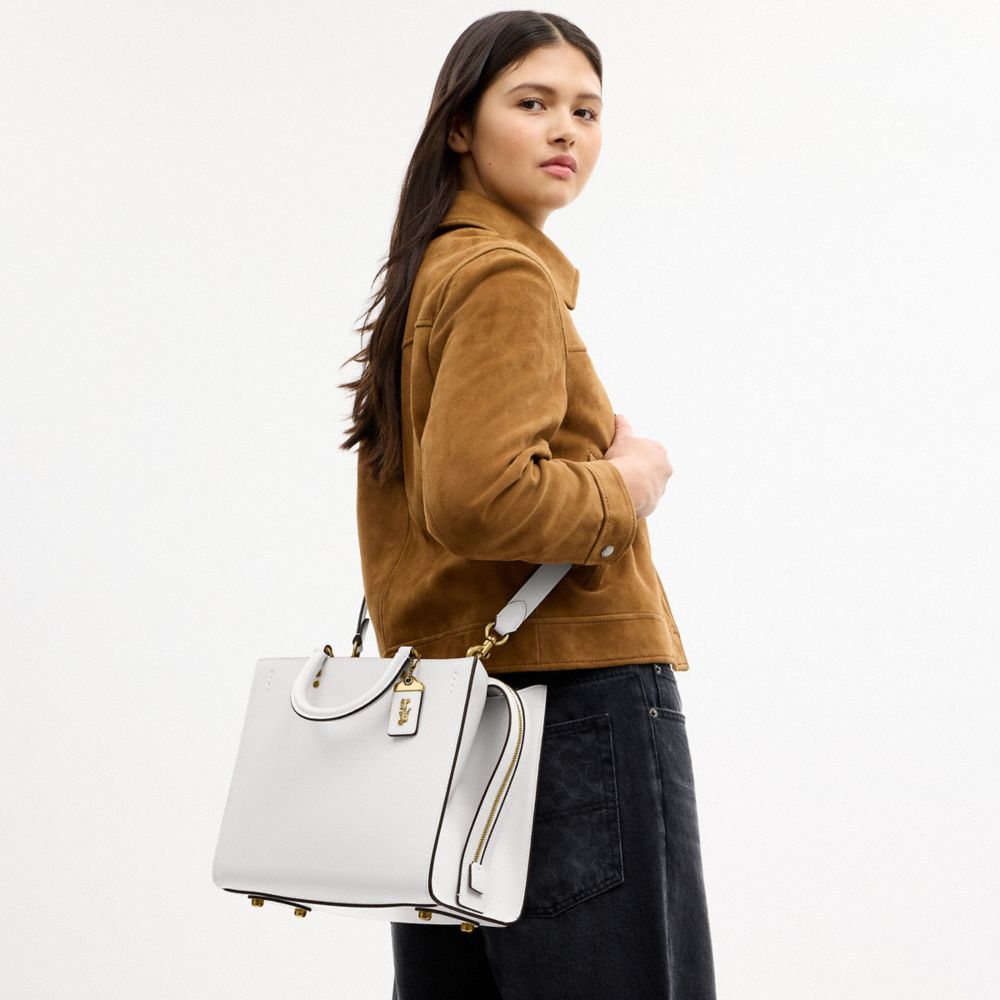 Coach Rogue Bag Brass Chalk
