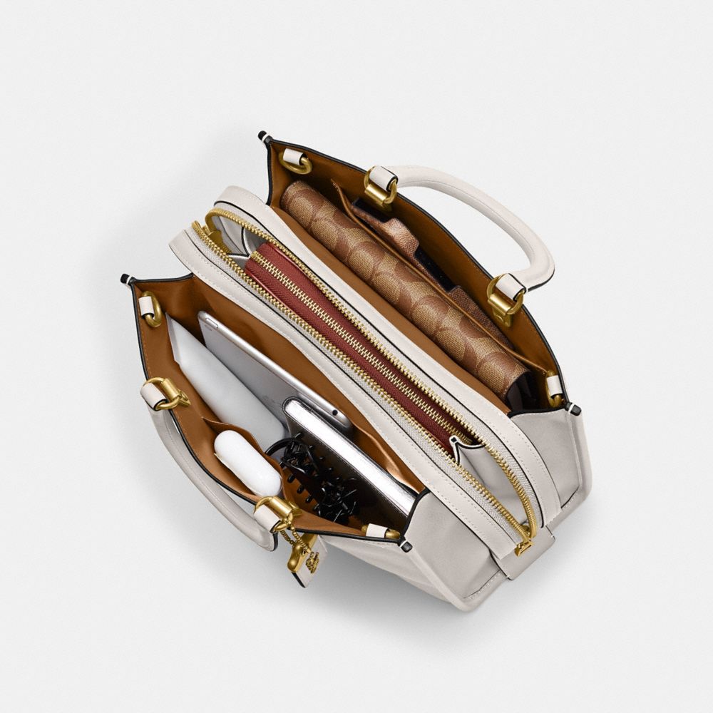 Coach Rogue Bag Brass Chalk