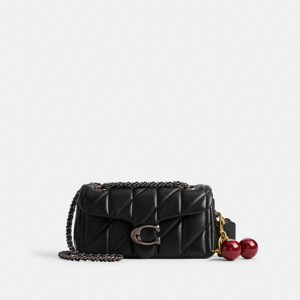 Coach Tabby Shoulder Bag 20 With Pillow Quilting Pewter Black