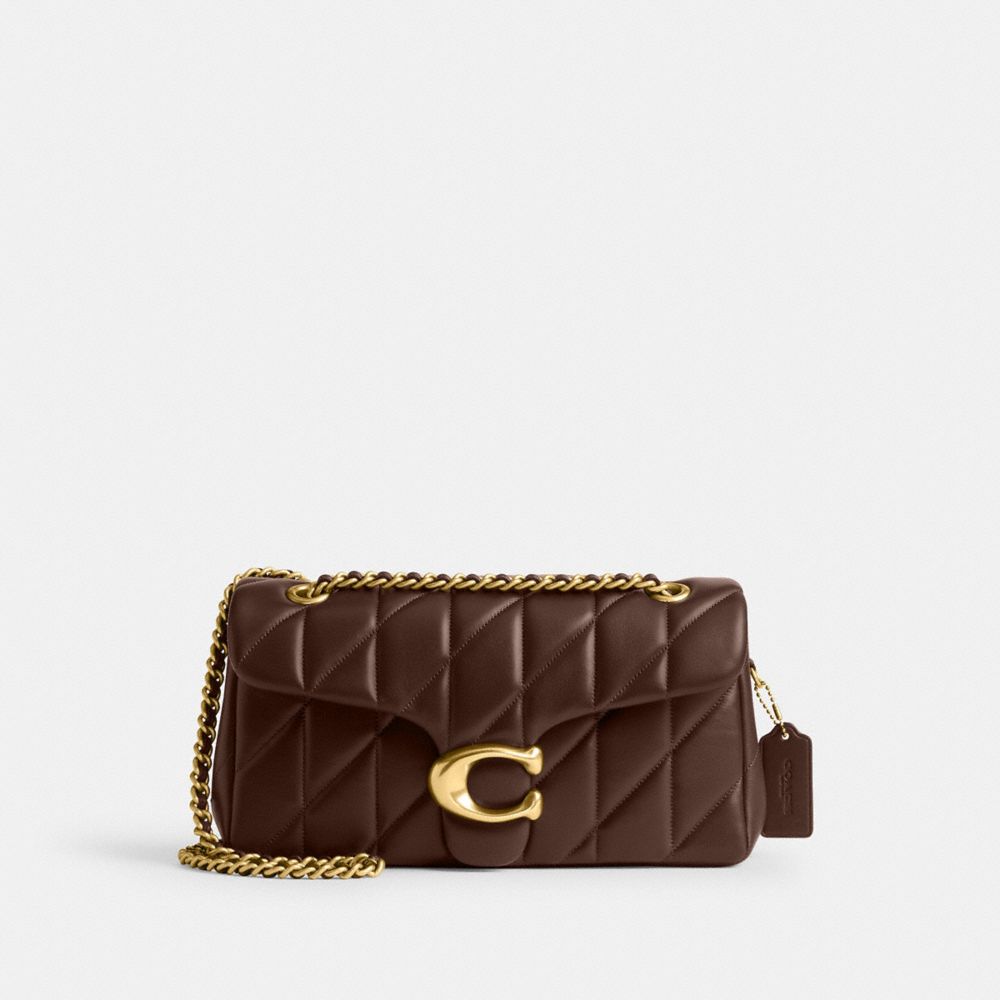 Coach Tabby Shoulder Bag 26 With Pillow Quilting Brass Maple