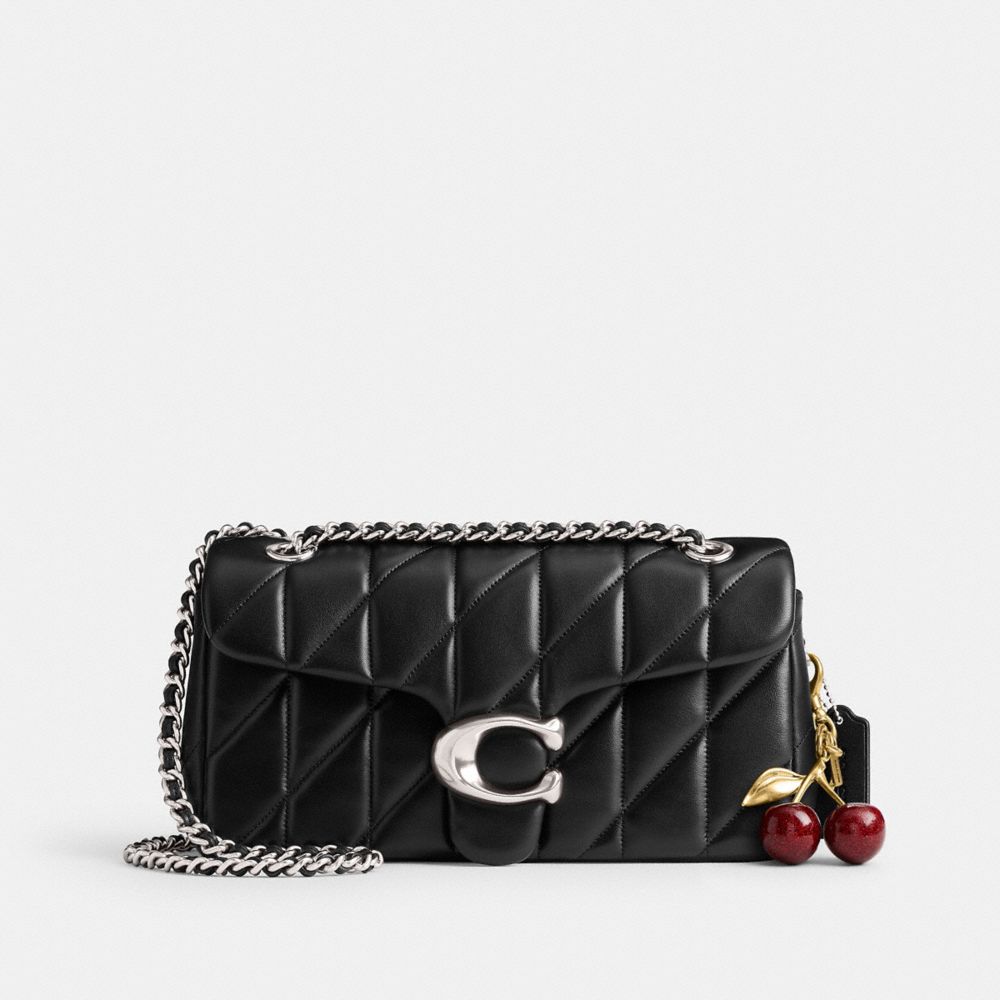 Coach Tabby Shoulder Bag 26 With Pillow Quilting Silver Black