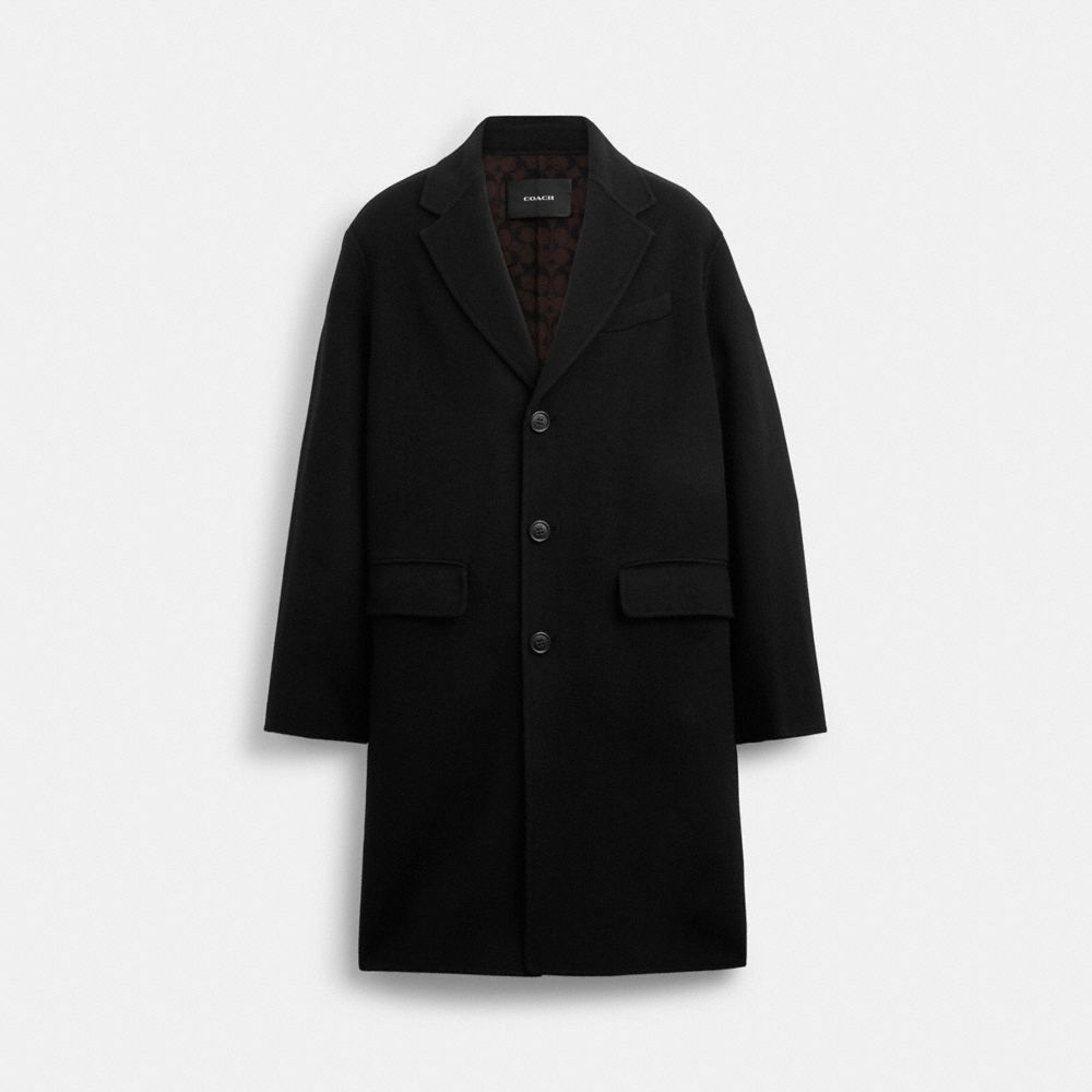 Coach Double Faced Coat Black