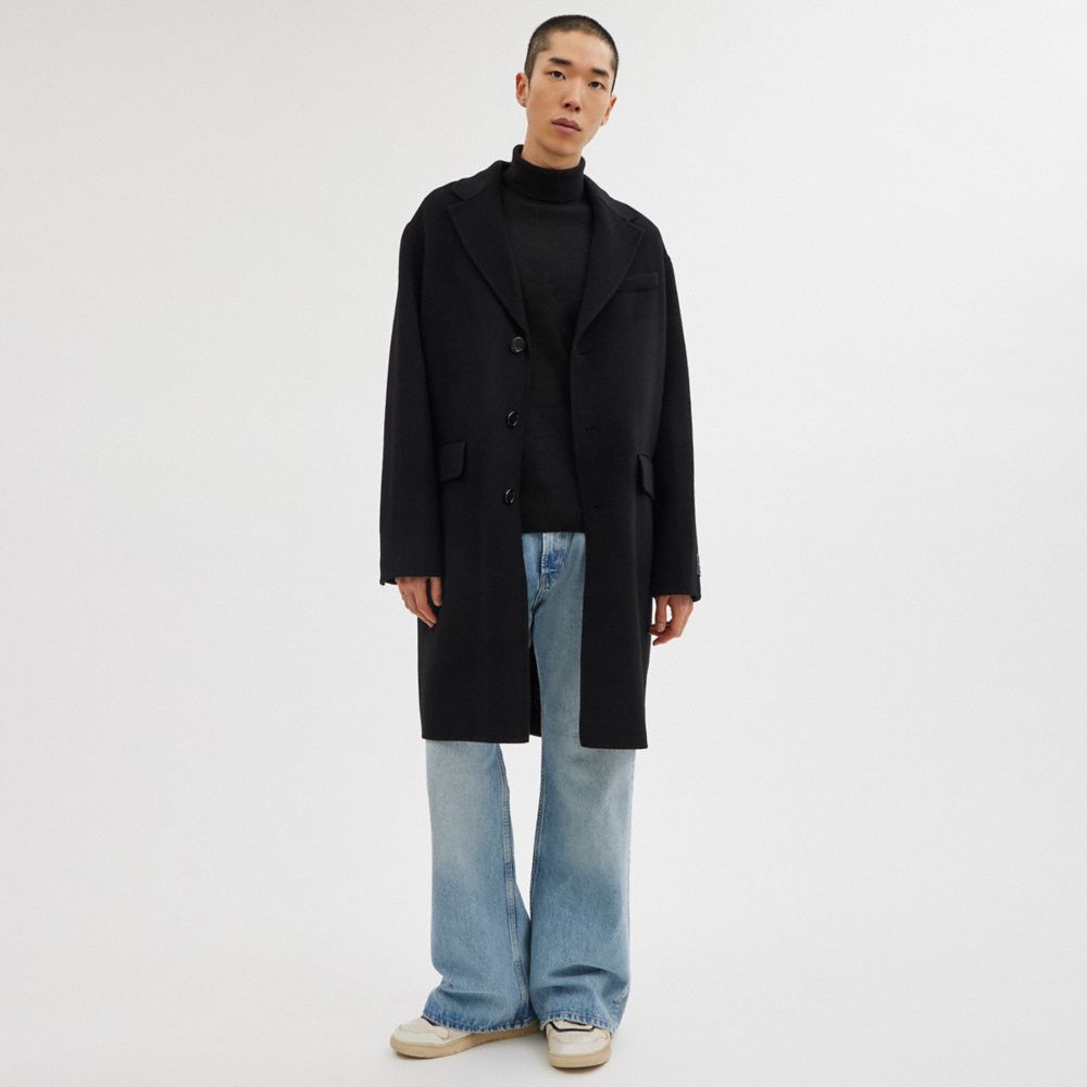 Coach Double Faced Coat Black