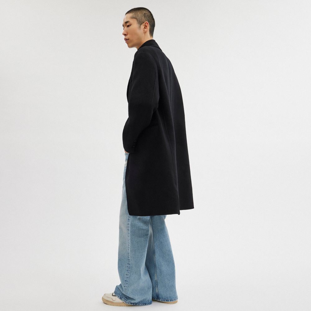 Coach Double Faced Coat Black