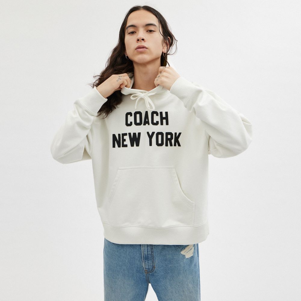 Coach Hoodie Sweatshirt Cream