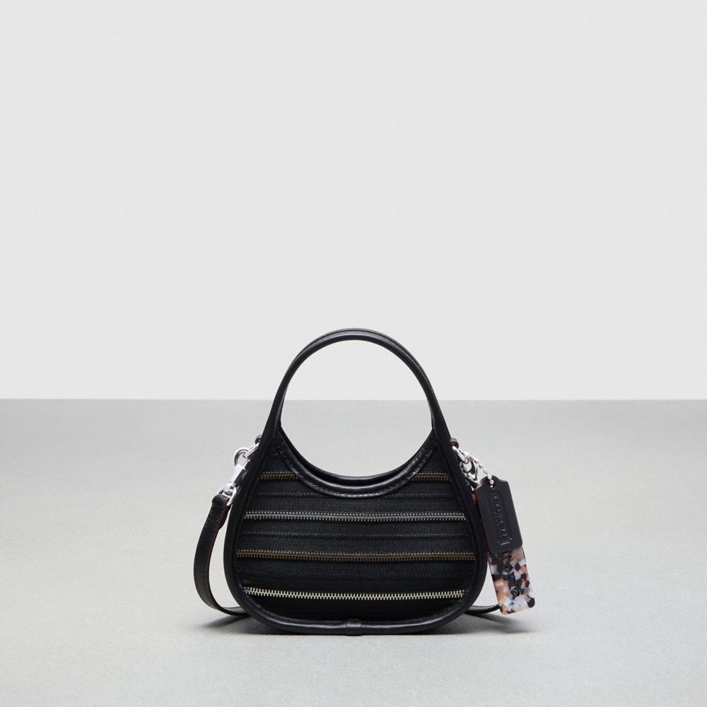 Coach Mini Ergo Bag In Upcrafted Zippers Black