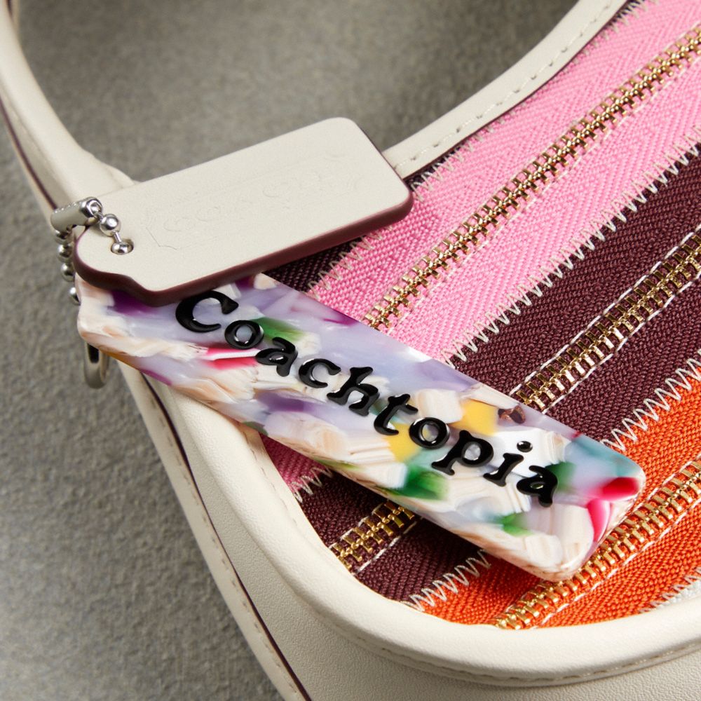 Coach Mini Ergo Bag In Upcrafted Zippers Multi