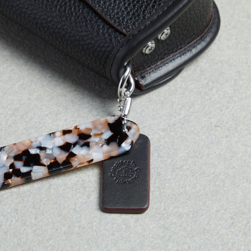 Coach Mini Wavy Dinky Bag In Coachtopia Leather Black