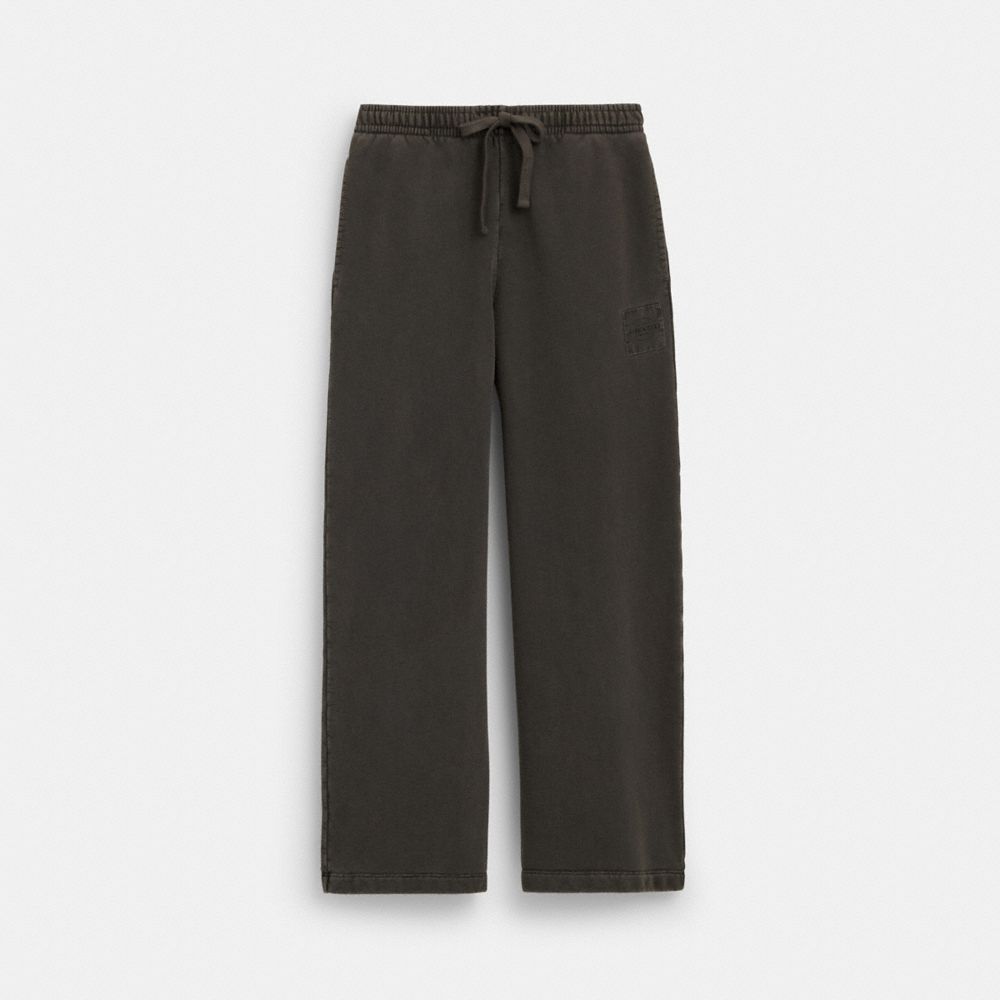 Coach Garment Dye Track Pants Smoke