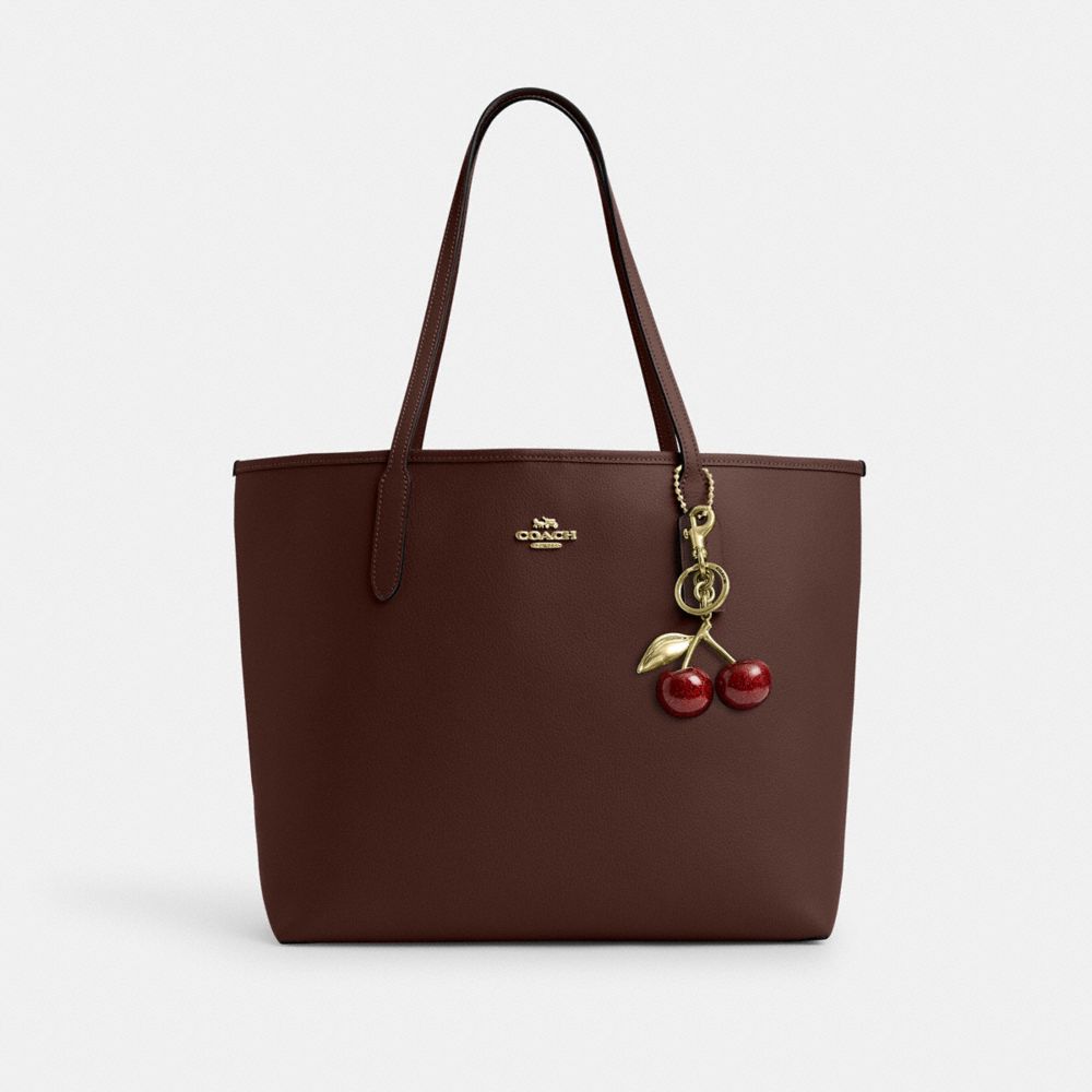 Coach City Tote Bag Gold Maple