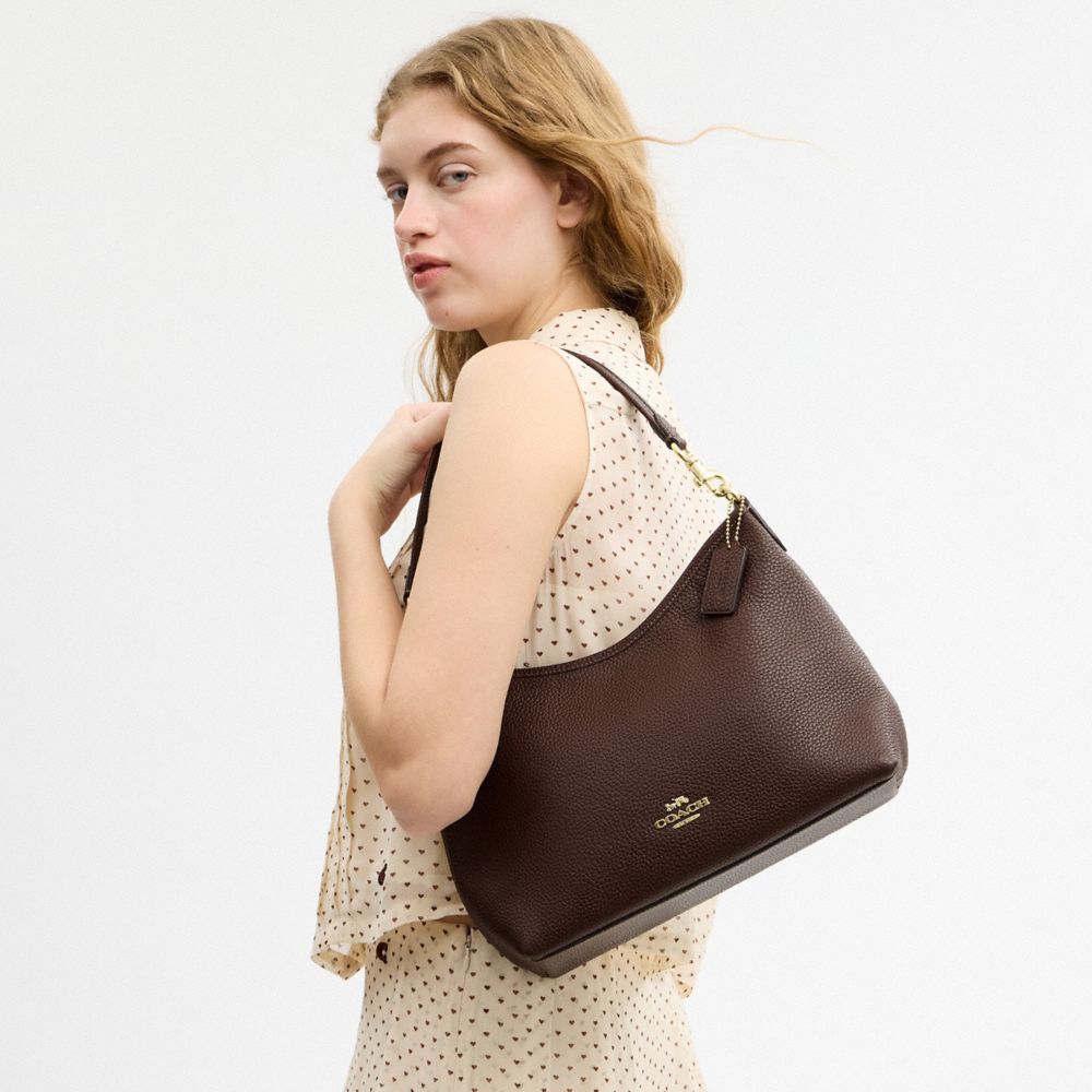 Coach Laurel Shoulder Bag Gold Maple