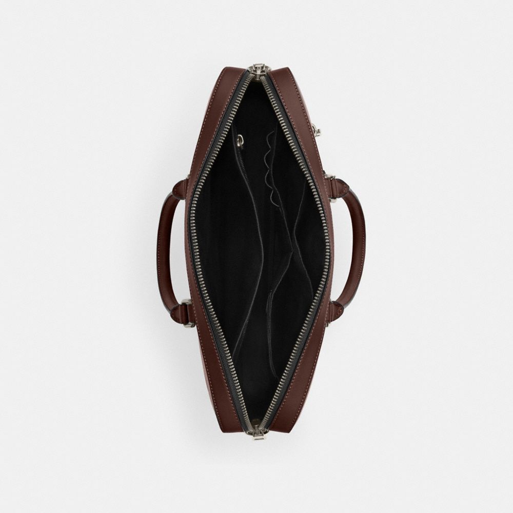 Coach Ethan Slim Brief Gunmetal Maple