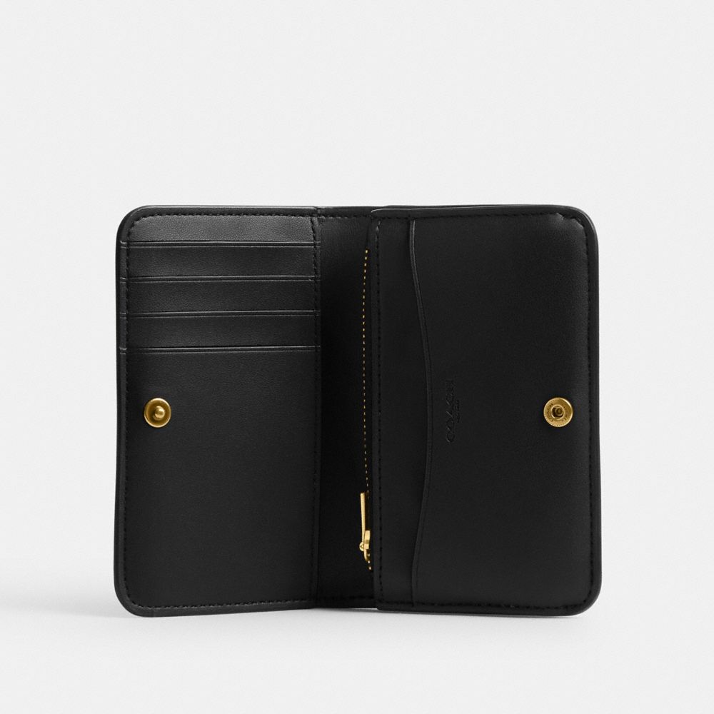 Coach Essential Slim Card Case Brass Black