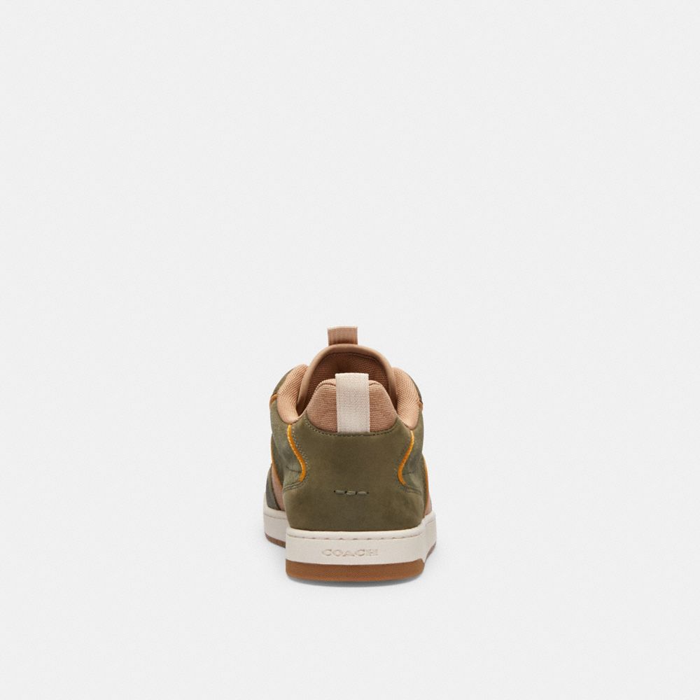 Coach C203 Sneaker In Signature Canvas Army Green