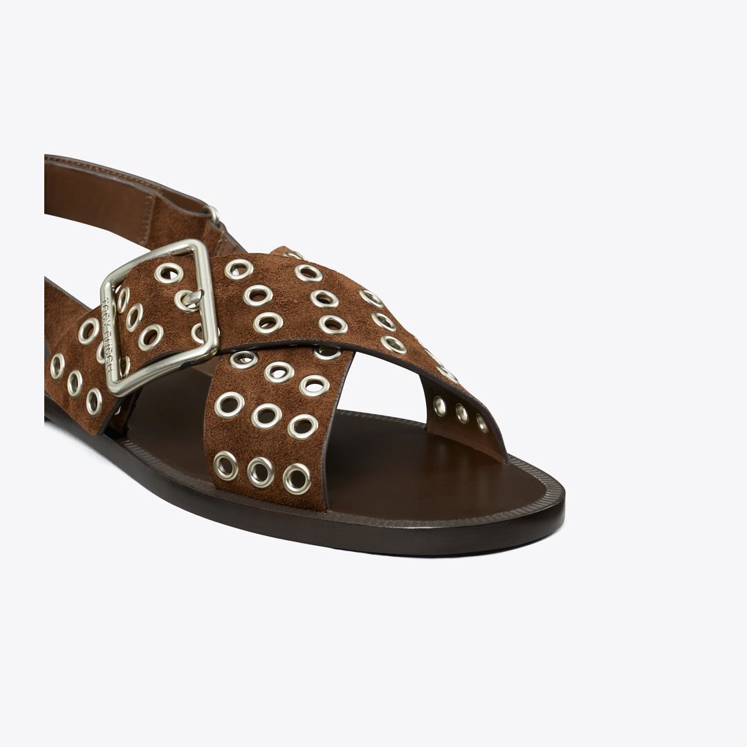 Tory Burch Cross-Band Sandal MUSTANG