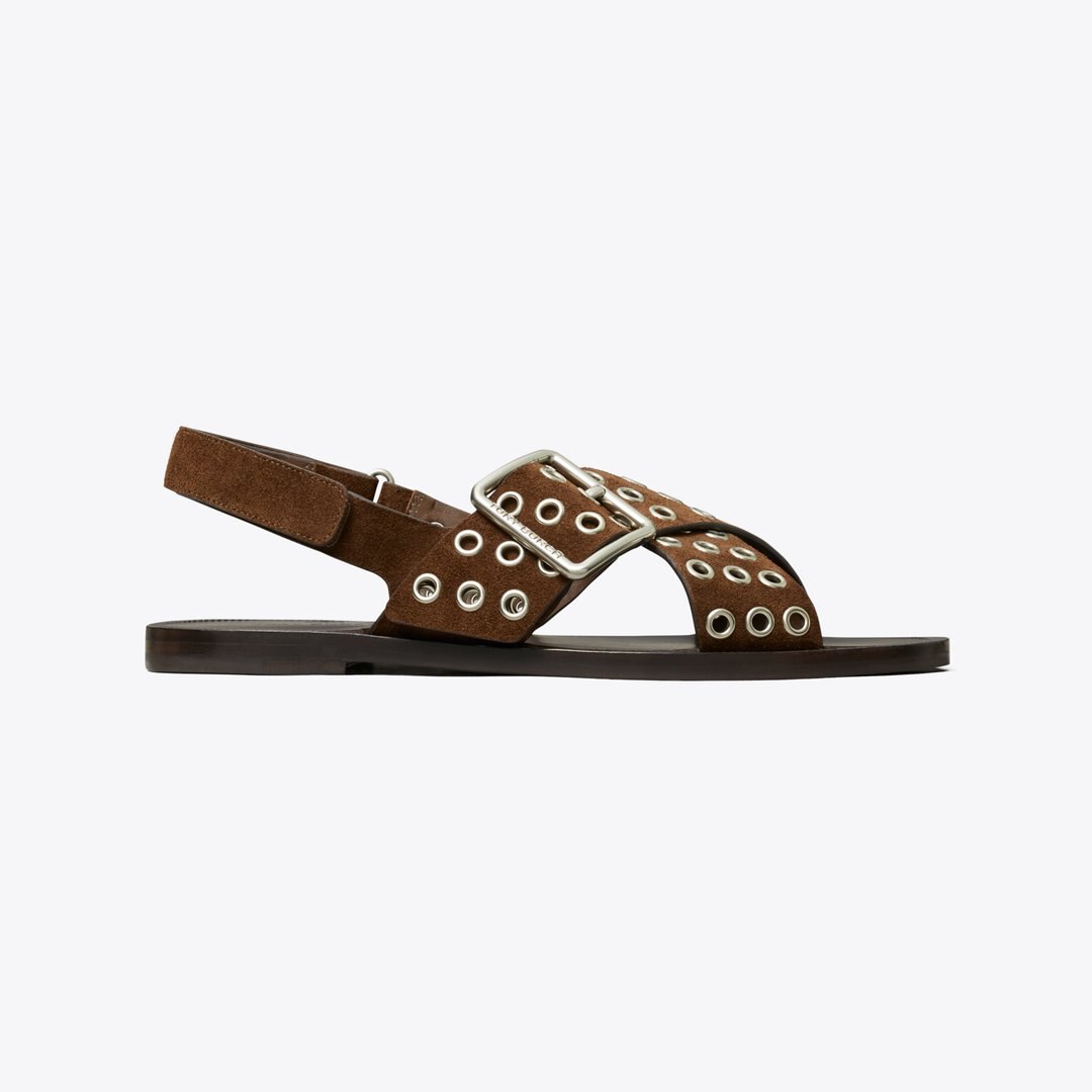 Tory Burch Cross-Band Sandal MUSTANG