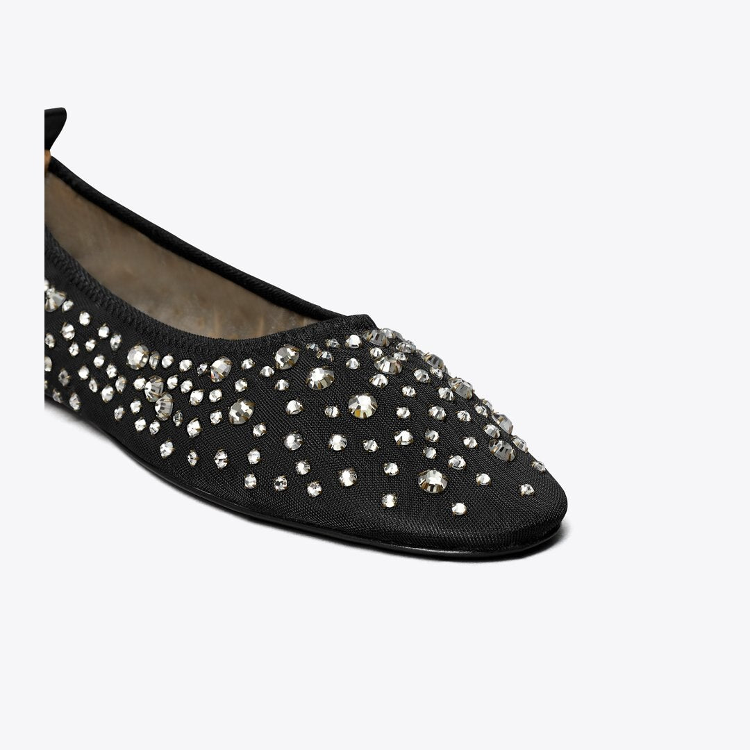 Tory Burch Crystal Ballet BLACK